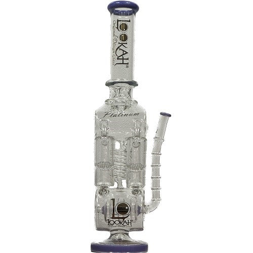 Quad Honeycomb Perc Recycler Water Pipe