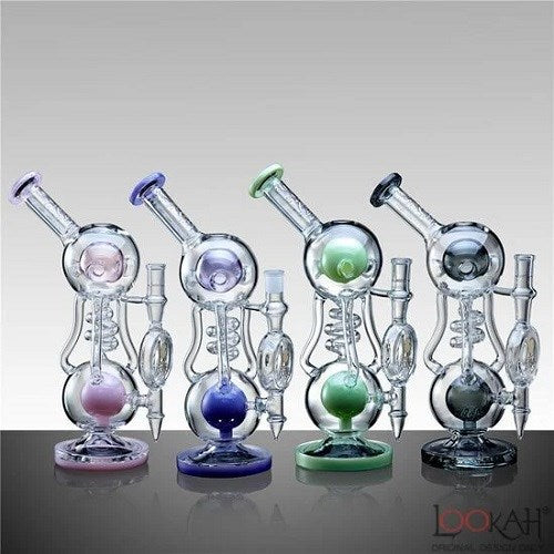 Lookah 12" Dual Chamber Double Ball Perc Water Pipe